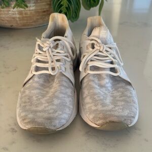 Fabletics white running shoes